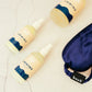 Sleep Bundle Essentials collection including hand sanitizer, tote bag, and hand lotion